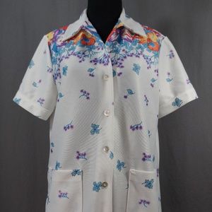 70's/ 80's Floral Top California Hippie, Retro